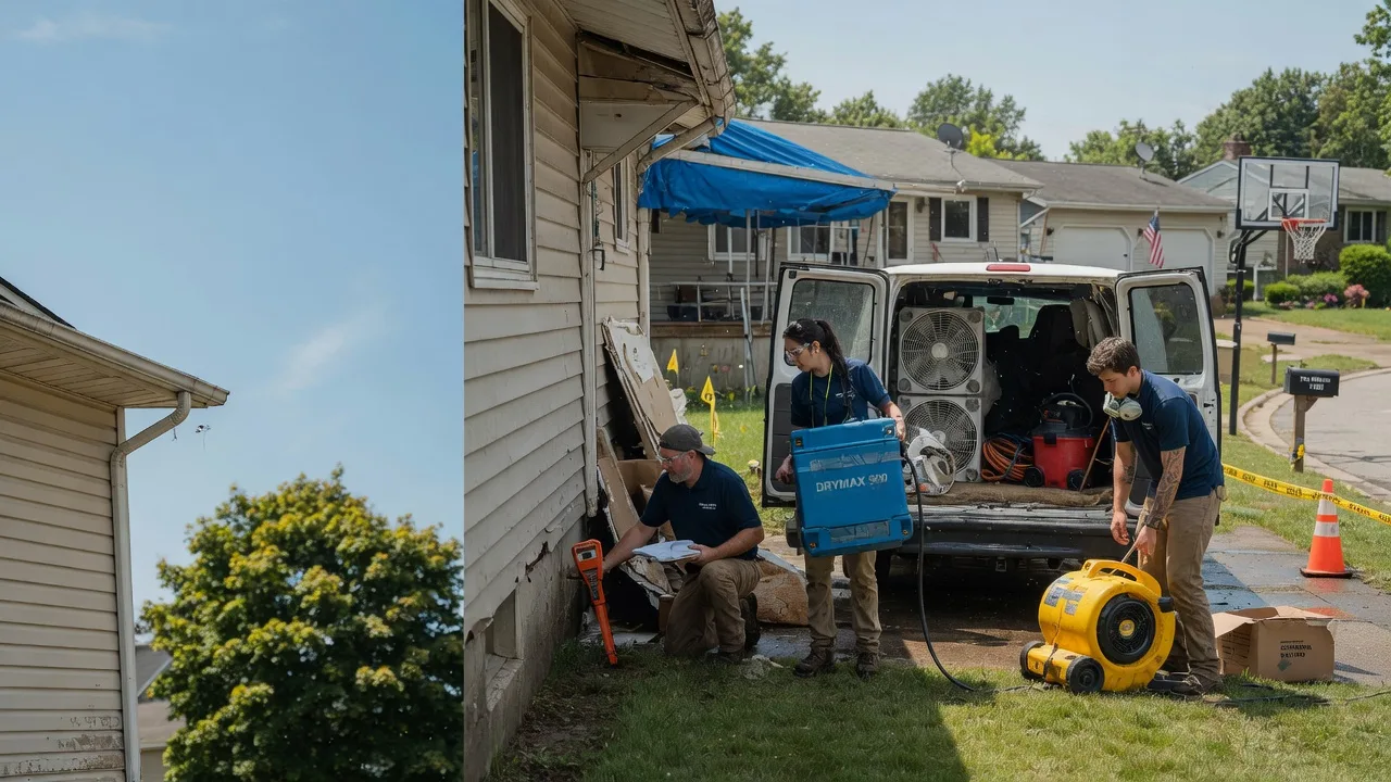Ceiling Leak Cleanup in Portland, PA near me